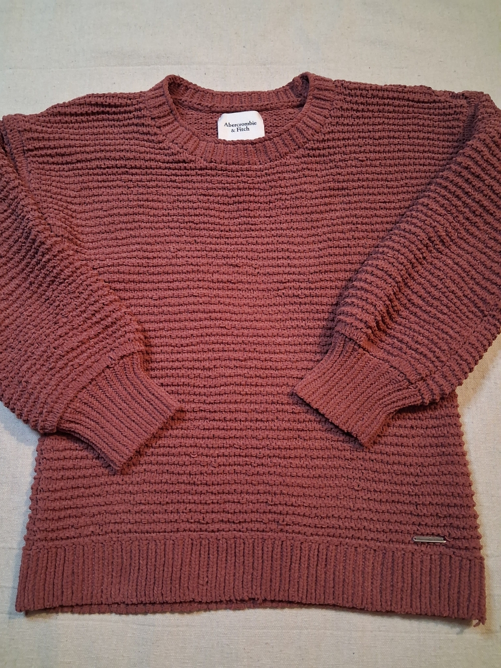 Abercrombie & Fitch Textured Knit Crew Sweater Women's Size Medium